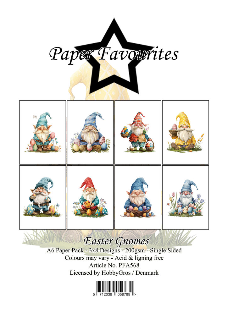 Paper Favourites Easter Gnomes A6 Paper Pack (PFA568) Paper Favourites Easter Gnomes A6 Paper Pack (PFA568)