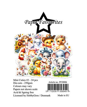 Paper Favourites Die-Cuts Mini Cuties #2 (PFD006) Paper Favourites Die-Cuts Mini Cuties #2 (PFD006)