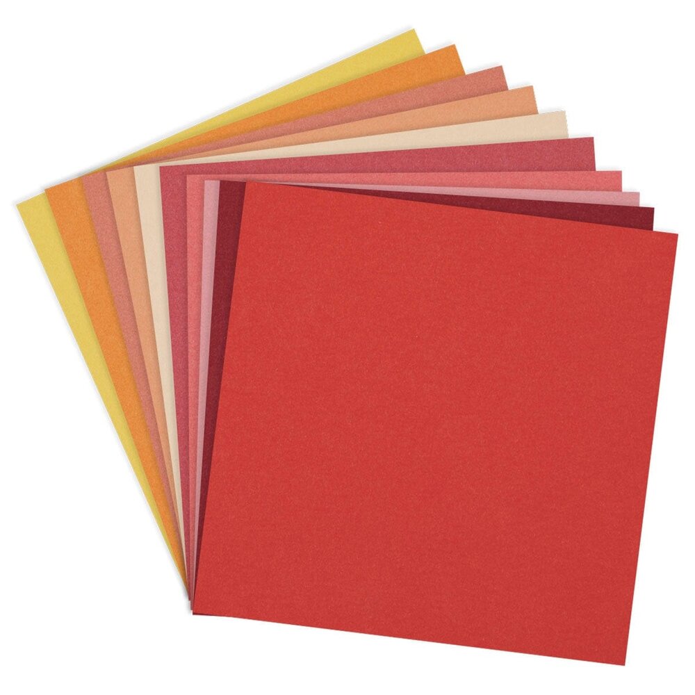Spellbinders ColorWheel Cardstock 12x12 Inch Warm Assortment (CSA-009)