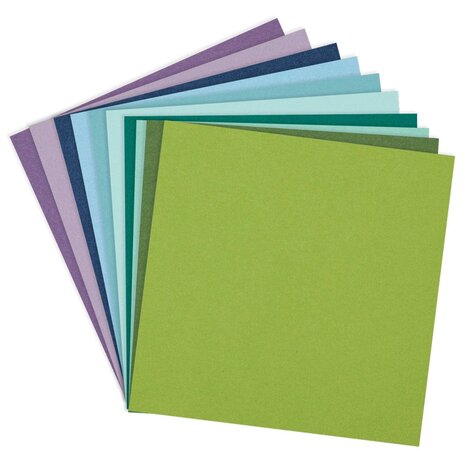 Spellbinders ColorWheel Cardstock 12x12 Inch Cool Assortment (CSA-010) Spellbinders ColorWheel Cardstock 12x12 Inch Cool Assortment (CSA-010)