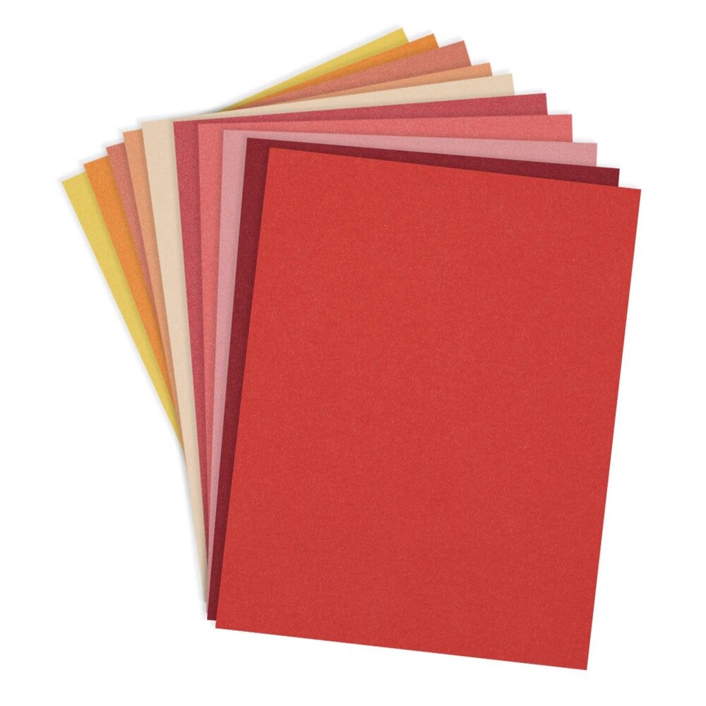 Spellbinders ColorWheel Cardstock 8.5x11 Inch Warm Assortment (CSA-006)