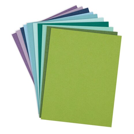 Spellbinders ColorWheel Cardstock 8.5x11 Inch Cool Assortment (CSA-007) Spellbinders ColorWheel Cardstock 8.5x11 Inch Cool Assortment (CSA-007)