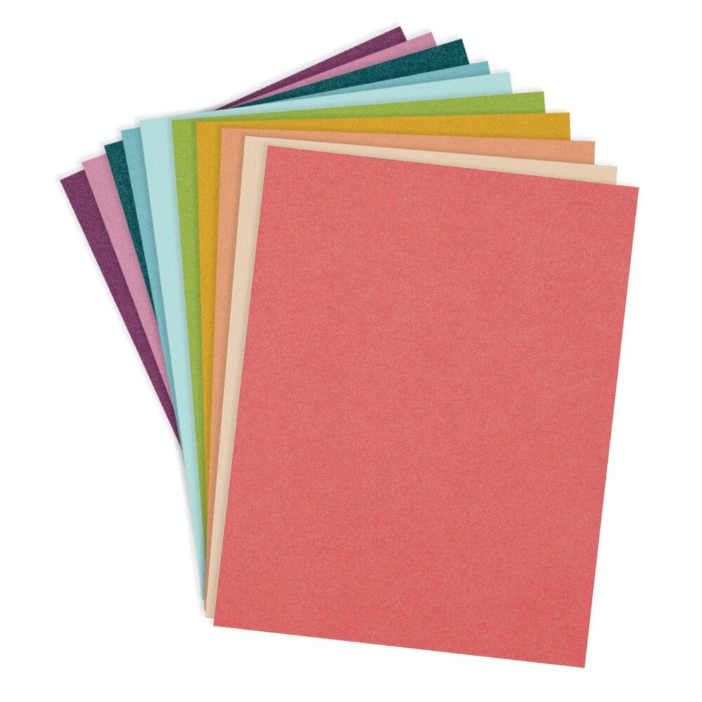 Spellbinders ColorWheel Cardstock 8.5x11 Inch Rainbow Hues Assortment (CSA-008)