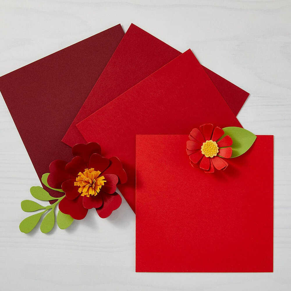 Spellbinders ColorWheel Cardstock 8.5x11 Inch Cranberry (CS-8-102)