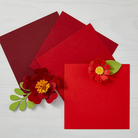 Spellbinders ColorWheel Cardstock 8.5x11 Inch Cranberry (CS-8-102)