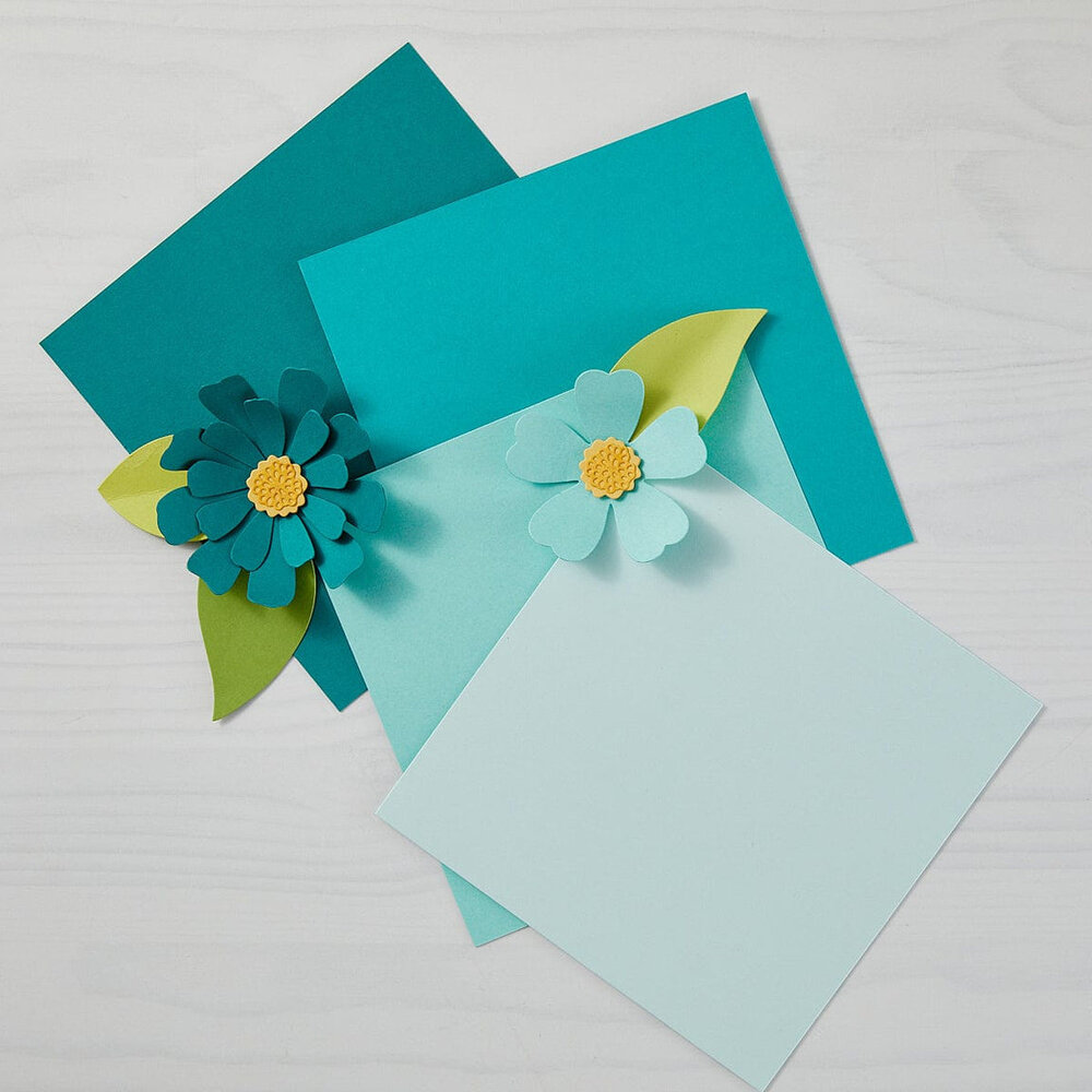 Spellbinders ColorWheel Cardstock 8.5x11 Inch Seaside (CS-8-123)