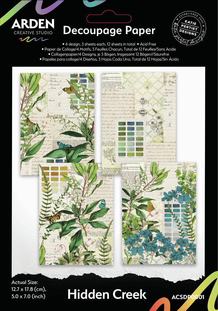 Arden Creative Studio Hidden Creek Decoupage Paper (ACSDP0001) Arden Creative Studio Hidden Creek Decoupage Paper (ACSDP0001)