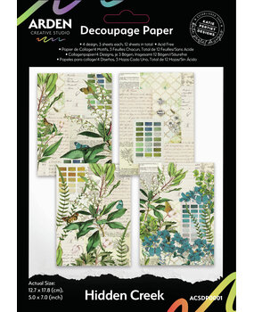 Arden Creative Studio Hidden Creek Decoupage Paper (ACSDP0001) Arden Creative Studio Hidden Creek Decoupage Paper (ACSDP0001)