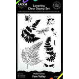 Arden Creative Studio Hidden Creek Fern Valley 4x6 Inch Clear Stamp Set (ACSCS0001)