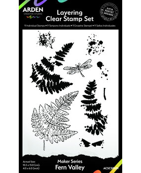 Arden Creative Studio Hidden Creek Fern Valley 4x6 Inch Clear Stamp Set (ACSCS0001) Arden Creative Studio Hidden Creek Fern Valley 4x6 Inch Clear Stamp Set (ACSCS0001)