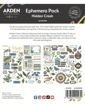 Arden Creative Studio Hidden Creek Ephemera Pack (ACSEP0001) Arden Creative Studio Hidden Creek Ephemera Pack (ACSEP0001)