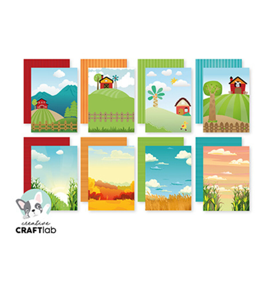 Creative Craftlab Friendz On the Farm A5 Paper Pad (CCL-FR-DPP308)