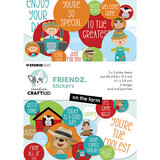 Creative Craftlab Friendz On the Farm A6 Sticker Pad (CCL-FR-STIC38)