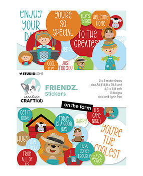 Creative Craftlab Friendz On the Farm A6 Sticker Pad (CCL-FR-STIC38) Creative Craftlab Friendz On the Farm A6 Sticker Pad (CCL-FR-STIC38)