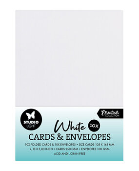 Studio Light Consumables A6 Cards & Envelopes White (SL-CO-CE01) Studio Light Consumables A6 Cards & Envelopes White (SL-CO-CE01)