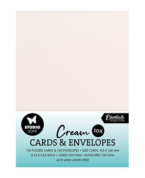 Studio Light Consumables A6 Cards & Envelopes Creme (SL-CO-CE02) Studio Light Consumables A6 Cards & Envelopes Creme (SL-CO-CE02)