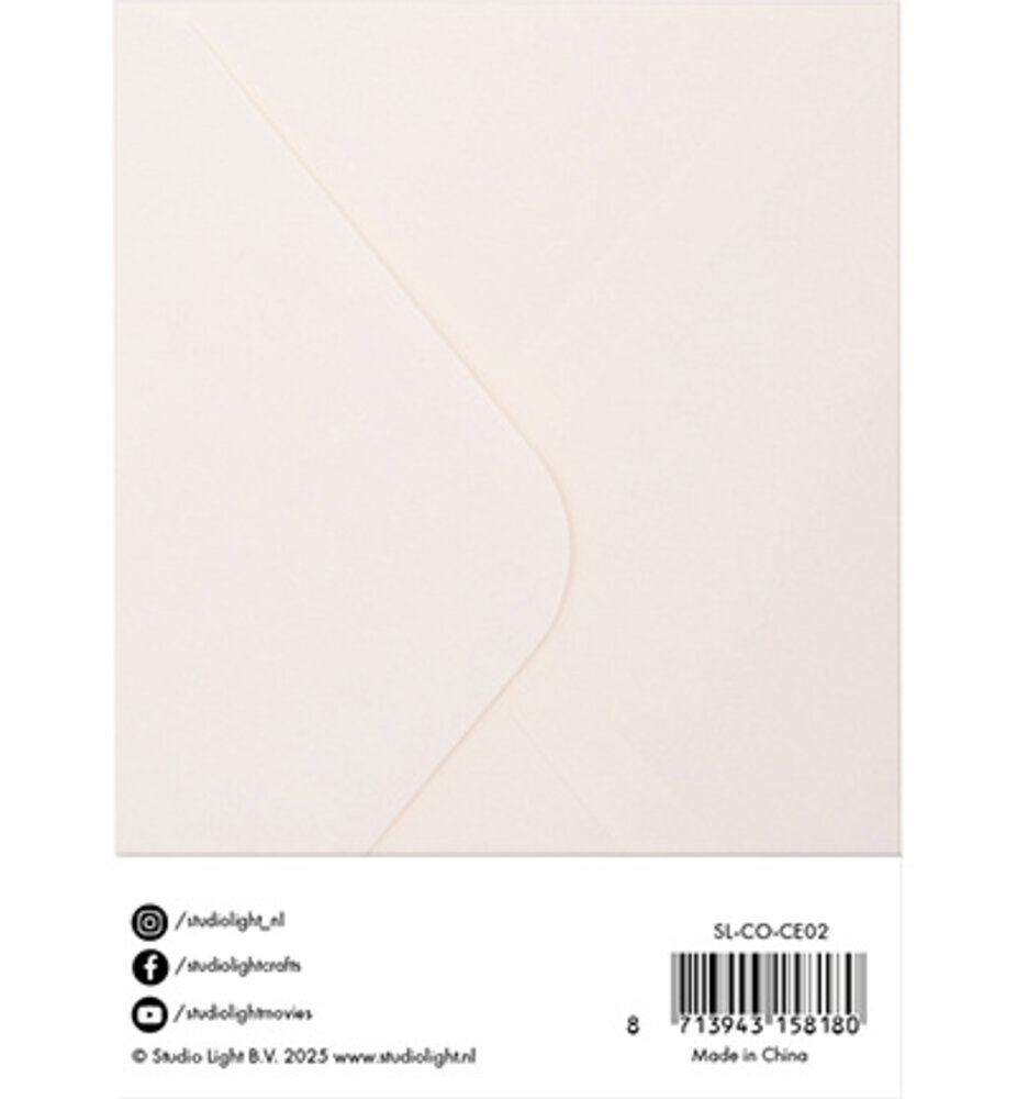 Studio Light Consumables A6 Cards & Envelopes Creme (SL-CO-CE02) Studio Light Consumables A6 Cards & Envelopes Creme (SL-CO-CE02)