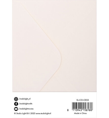Studio Light Consumables A6 Cards & Envelopes Creme (SL-CO-CE02) Studio Light Consumables A6 Cards & Envelopes Creme (SL-CO-CE02)