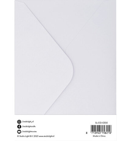 Studio Light Consumables 5x7 Inch Cards & Envelopes White (SL-CO-CE05) Studio Light Consumables 5x7 Inch Cards & Envelopes White (SL-CO-CE05)
