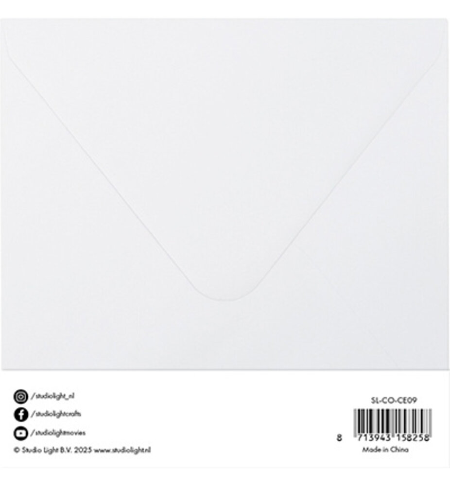 Studio Light Consumables 6x6 Inch Cards & Envelopes White (SL-CO-CE09) Studio Light Consumables 6x6 Inch Cards & Envelopes White (SL-CO-CE09)