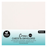 Studio Light Consumables 6x6 Inch Cards & Envelopes Creme (SL-CO-CE10)