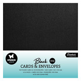 Studio Light Consumables 6x6 Inch Cards & Envelopes Black (SL-CO-CE11)