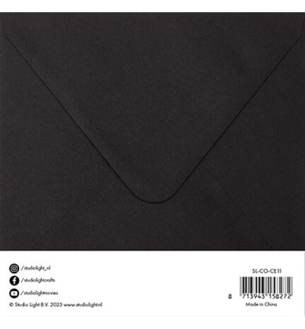 Studio Light Consumables 6x6 Inch Cards & Envelopes Black (SL-CO-CE11) Studio Light Consumables 6x6 Inch Cards & Envelopes Black (SL-CO-CE11)