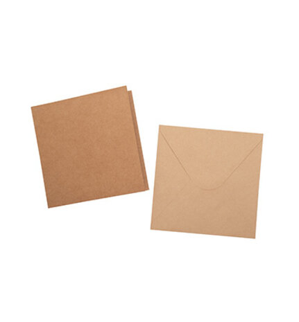 Studio Light Consumables 6x6 Inch Cards & Envelopes Kraft (SL-CO-CE12) Studio Light Consumables 6x6 Inch Cards & Envelopes Kraft (SL-CO-CE12)