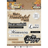 Studio Light Sweet Bee Memories Sentiments Sticker Pad (HE-SB-STIC35)