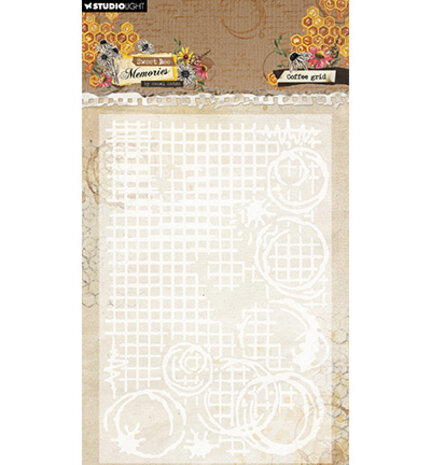 Studio Light Sweet Bee Memories Embossing Folder 3D Coffee Grid (HE-SB-EMB30) Studio Light Sweet Bee Memories Embossing Folder 3D Coffee Grid (HE-SB-EMB30)