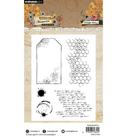 Studio Light Sweet Bee Memories Clear Stamp Grunge Bits (HE-SB-STAMP793) Studio Light Sweet Bee Memories Clear Stamp Grunge Bits (HE-SB-STAMP793)
