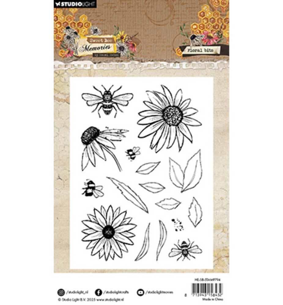 Studio Light Sweet Bee Memories Clear Stamp Floral Bits (HE-SB-STAMP794) Studio Light Sweet Bee Memories Clear Stamp Floral Bits (HE-SB-STAMP794)