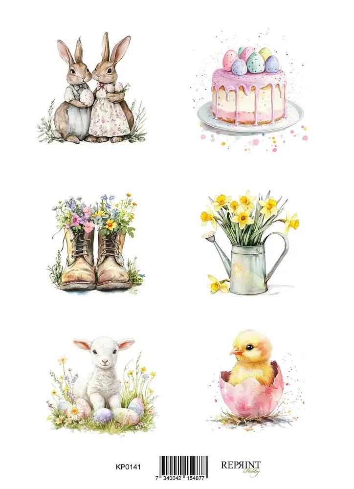Reprint Spring A4 Cutouts (KPA4107) Reprint Spring A4 Cutouts (KPA4107)