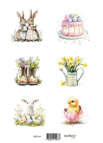 Reprint Spring A4 Cutouts (KPA4107) Reprint Spring A4 Cutouts (KPA4107)