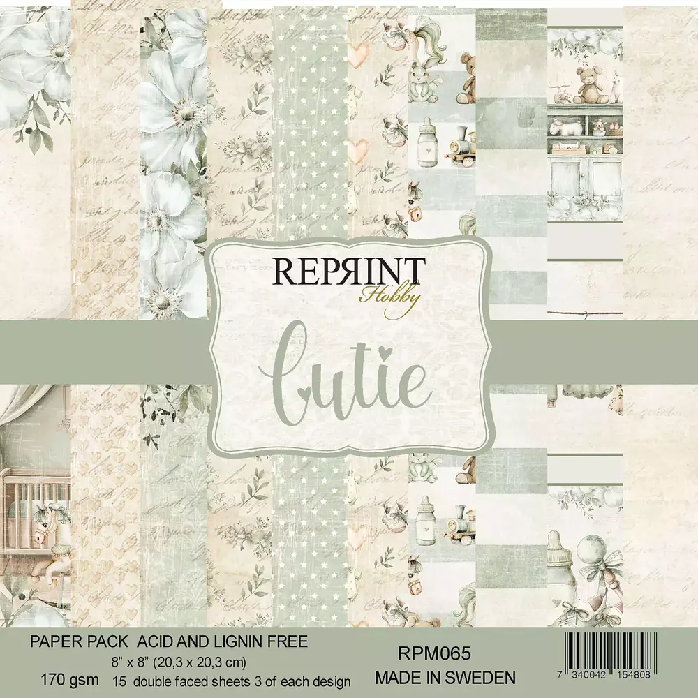 Reprint Cutie 8x8 Inch Paper Pack (RPM065) Reprint Cutie 8x8 Inch Paper Pack (RPM065)