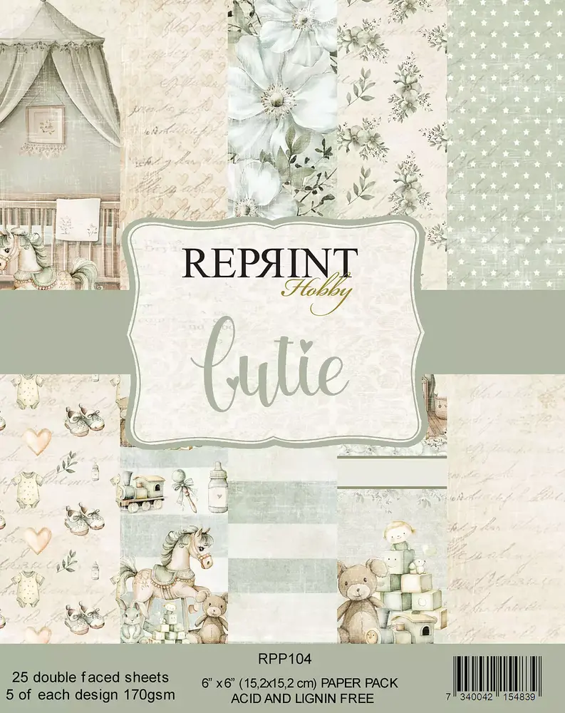 Reprint Cutie 6x6 Inch Paper Pack (RPP104) Reprint Cutie 6x6 Inch Paper Pack (RPP104)