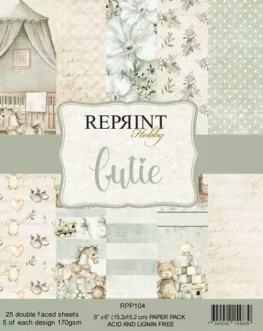 Reprint Cutie 6x6 Inch Paper Pack (RPP104) Reprint Cutie 6x6 Inch Paper Pack (RPP104)