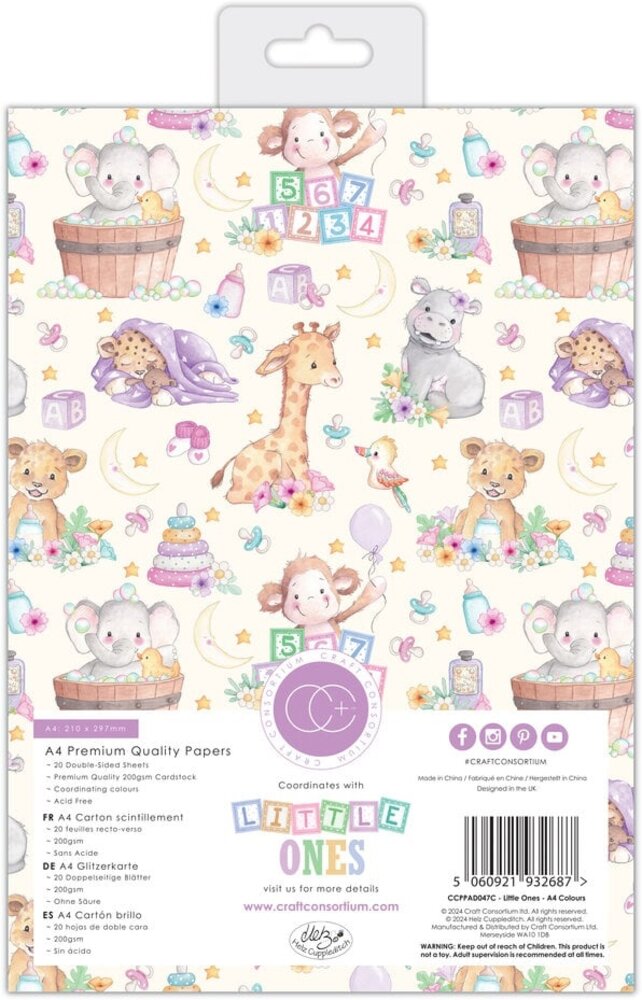 Craft Consortium Little Ones A4 Paper Pad (CCPPAD047C) Craft Consortium Little Ones A4 Paper Pad (CCPPAD047C)