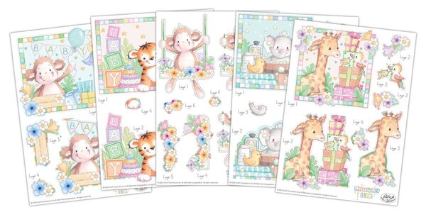 Craft Consortium Little Ones 3D Decoupage Set (CCDPAK016) Craft Consortium Little Ones 3D Decoupage Set (CCDPAK016)