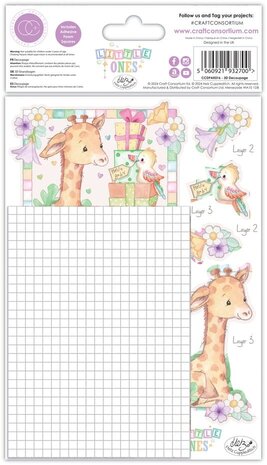 Craft Consortium Little Ones 3D Decoupage Set (CCDPAK016) Craft Consortium Little Ones 3D Decoupage Set (CCDPAK016)