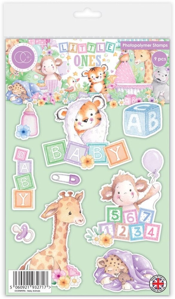 Craft Consortium Little Ones A5 Clear Stamp Set Animals (CCSTMP096) Craft Consortium Little Ones A5 Clear Stamp Set Animals (CCSTMP096)