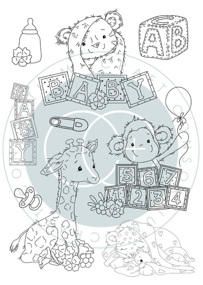 Craft Consortium Little Ones A5 Clear Stamp Set Animals (CCSTMP096) Craft Consortium Little Ones A5 Clear Stamp Set Animals (CCSTMP096)