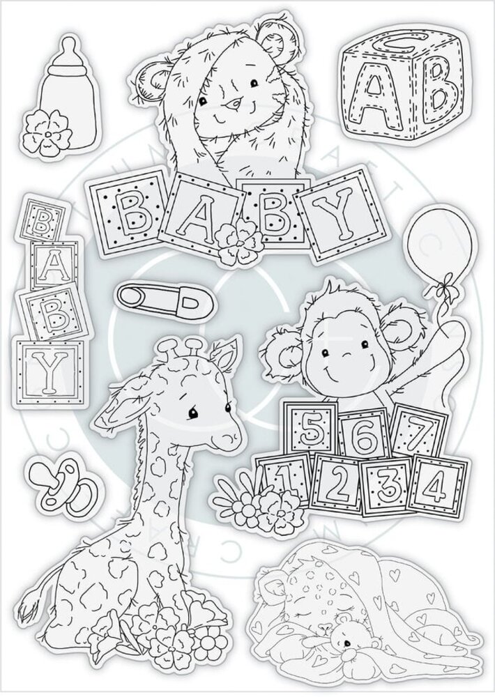 Craft Consortium Little Ones A5 Clear Stamp Set Animals (CCSTMP096) Craft Consortium Little Ones A5 Clear Stamp Set Animals (CCSTMP096)