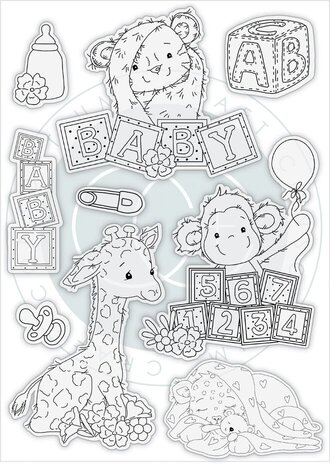 Craft Consortium Little Ones A5 Clear Stamp Set Animals (CCSTMP096) Craft Consortium Little Ones A5 Clear Stamp Set Animals (CCSTMP096)
