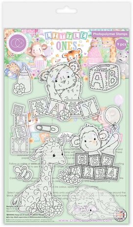 Craft Consortium Little Ones A5 Clear Stamp Set Animals (CCSTMP096) Craft Consortium Little Ones A5 Clear Stamp Set Animals (CCSTMP096)