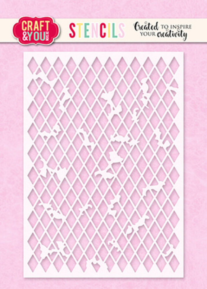 Craft & You Masking Stencil Rhombus (CYD-SC007)