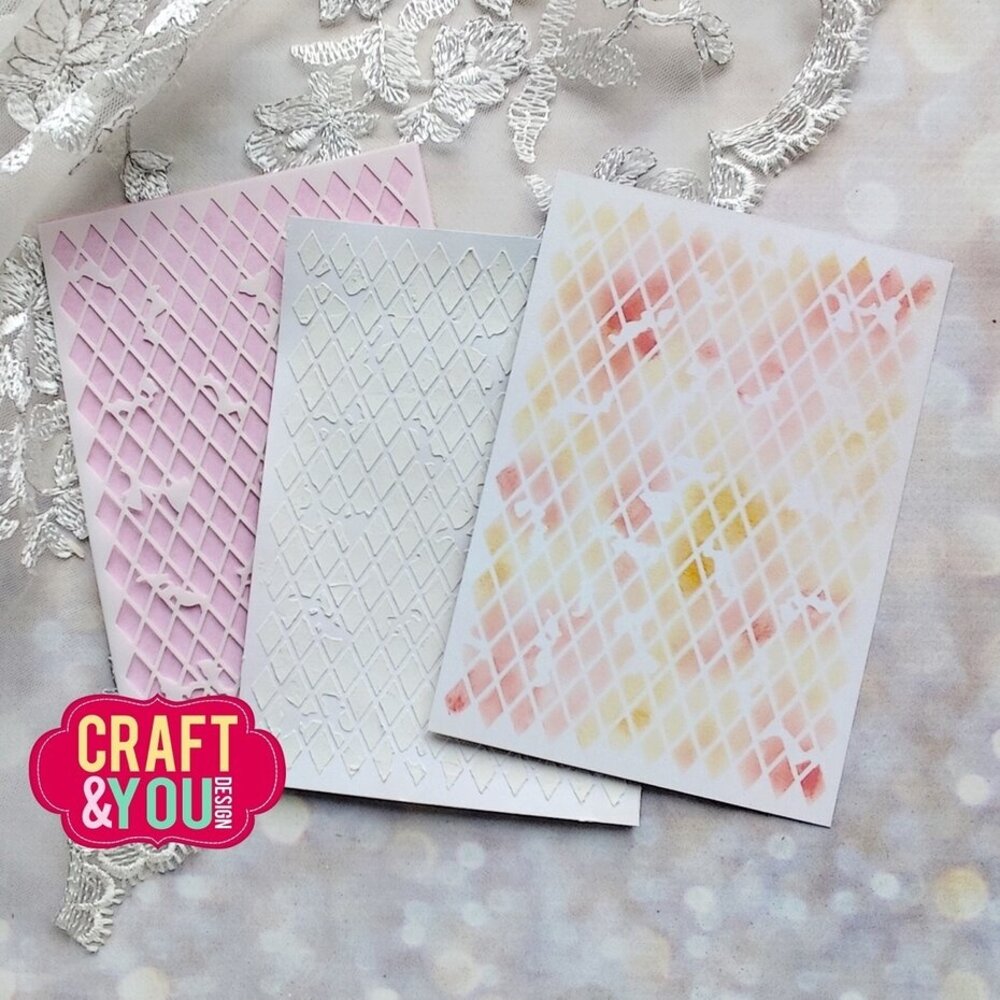 Craft & You Masking Stencil Rhombus (CYD-SC007)