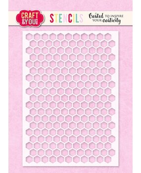 Craft & You Masking Stencil Honeycomb (CYD-SC008)