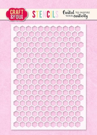 Craft & You Masking Stencil Honeycomb (CYD-SC008)