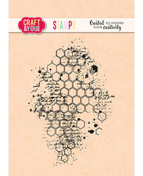 Craft & You Clear Stamp Honeycomb (CS047)